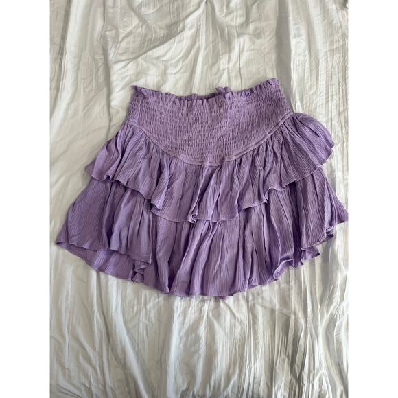 NWT Lilac Lavender Purple high waisted ruffle mini Skort - Picture 4 of 7